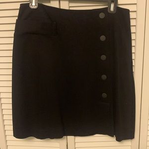 CAbi Utility skirt 6 (matches other listing) stretchy poly fab, length 19 1/2”